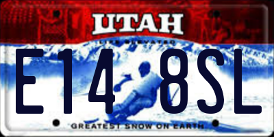 UT license plate E148SL