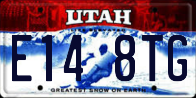 UT license plate E148TG