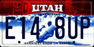 UT license plate E148UP