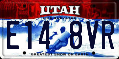 UT license plate E148VR
