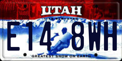 UT license plate E148WH