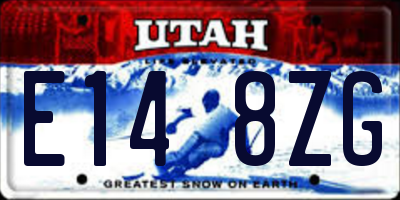UT license plate E148ZG