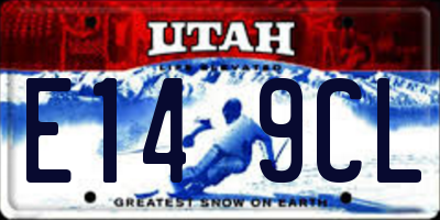 UT license plate E149CL