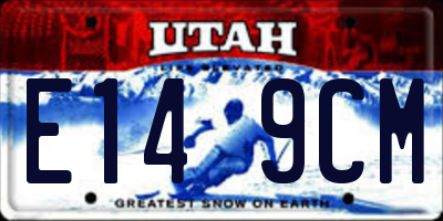 UT license plate E149CM