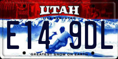 UT license plate E149DL