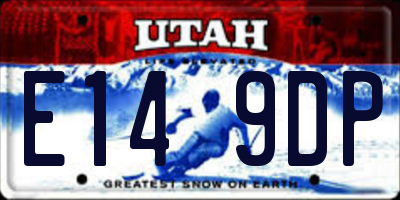UT license plate E149DP