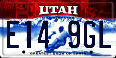 UT license plate E149GL