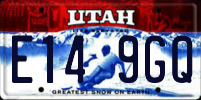 UT license plate E149GQ