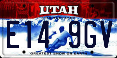 UT license plate E149GV