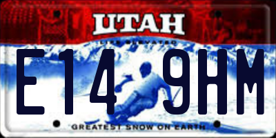 UT license plate E149HM