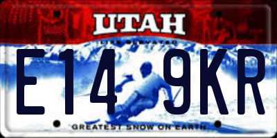 UT license plate E149KR