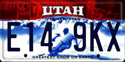 UT license plate E149KX
