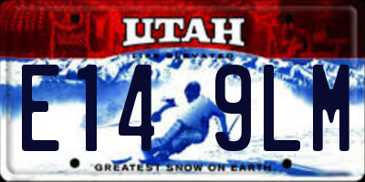 UT license plate E149LM
