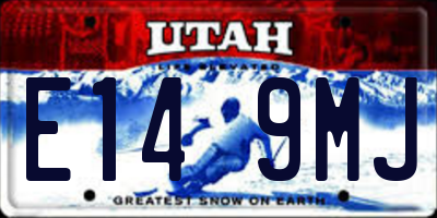UT license plate E149MJ