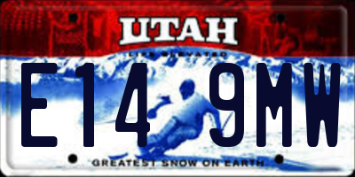 UT license plate E149MW