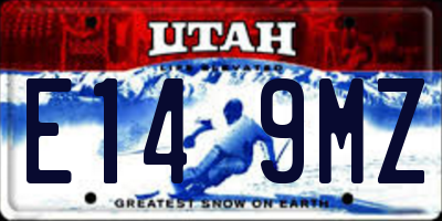 UT license plate E149MZ