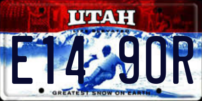 UT license plate E149OR