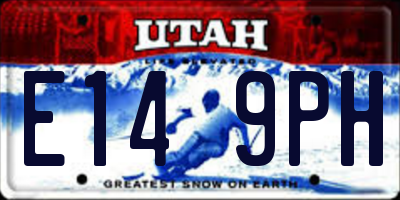 UT license plate E149PH