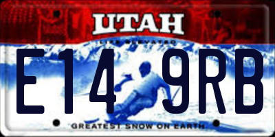UT license plate E149RB