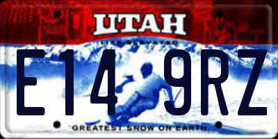 UT license plate E149RZ