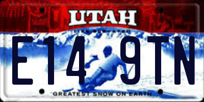 UT license plate E149TN