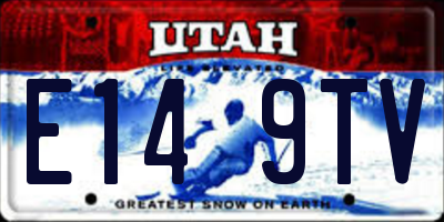 UT license plate E149TV