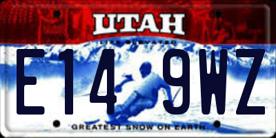 UT license plate E149WZ