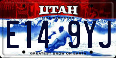 UT license plate E149YJ