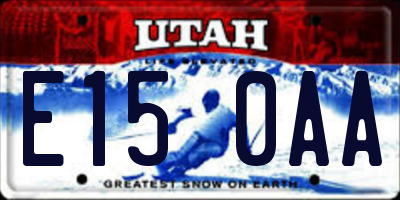 UT license plate E150AA