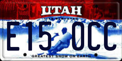 UT license plate E150CC