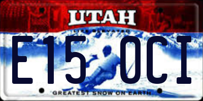 UT license plate E150CI