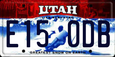 UT license plate E150DB