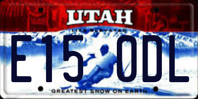 UT license plate E150DL