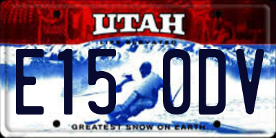 UT license plate E150DV