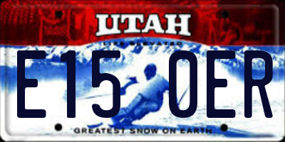 UT license plate E150ER