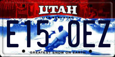 UT license plate E150EZ