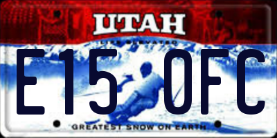 UT license plate E150FC