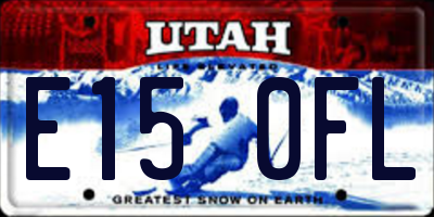 UT license plate E150FL