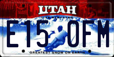 UT license plate E150FM