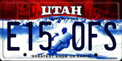 UT license plate E150FS