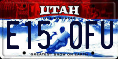 UT license plate E150FU
