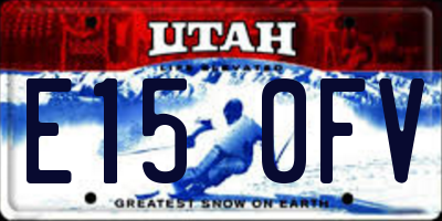 UT license plate E150FV
