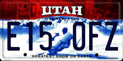 UT license plate E150FZ