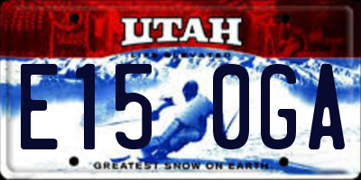 UT license plate E150GA