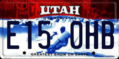 UT license plate E150HB