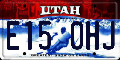 UT license plate E150HJ