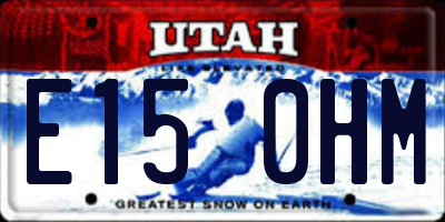 UT license plate E150HM