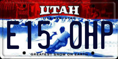 UT license plate E150HP