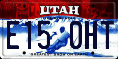 UT license plate E150HT