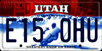 UT license plate E150HU